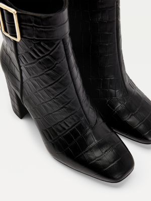 tommy hilfiger croco boots