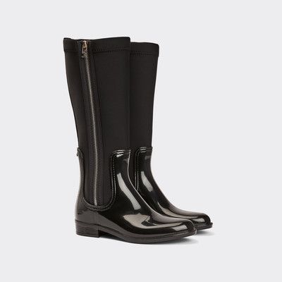tommy hilfiger gloss long rain boots