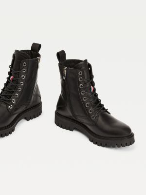 black boots tommy hilfiger