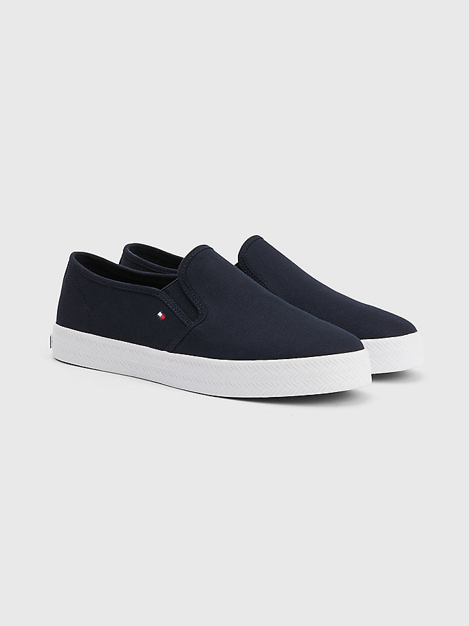 Essential Nautical Slip-On Trainers | BLUE | Tommy Hilfiger