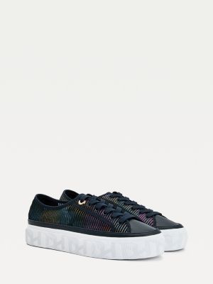 blue tommy hilfiger trainers