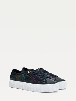 tommy hilfiger chunky suede panel trainers