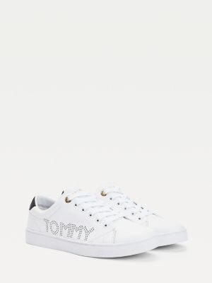 tommy hilfiger fashion th leather cupsole sneaker