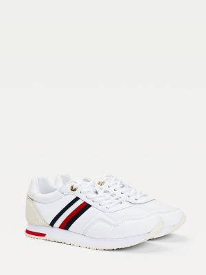 Iridescent Lace-Up Trainers | WHITE | Tommy Hilfiger