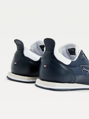 tommy hilfiger leather trainers