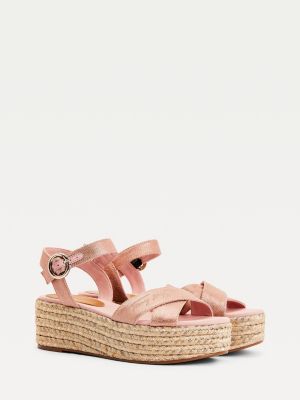 tommy hilfiger low wedge sandals