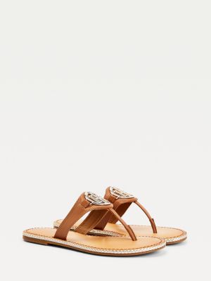 tommy hilfiger monogram sandals