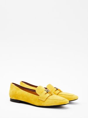 tommy hilfiger yellow shoes with bow