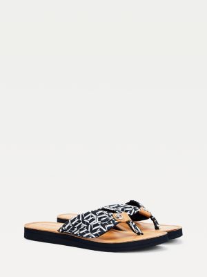 tommy hilfiger glitter flip flops