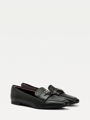 tommy hilfiger loafers black