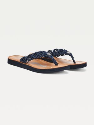 tommy hilfiger braided strap sandals