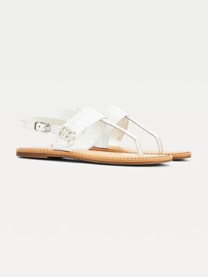 tommy hilfiger monogram sandals