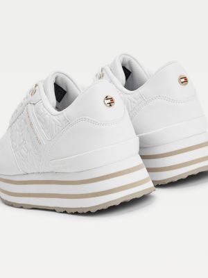 tommy hilfiger signature flatform trainers