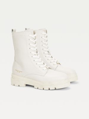 tommy hilfiger white boots
