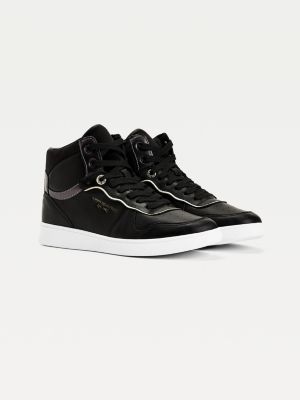 tommy hilfiger leather court trainers