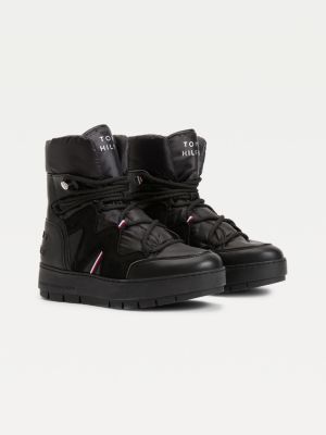 Lace-Up Snow Boots | BLACK | Tommy Hilfiger