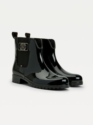 Regenlaars met TH-monogram | ZWART | Tommy Hilfiger