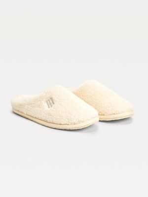 Fleece pantoffel met monogram | GEEL | Tommy Hilfiger