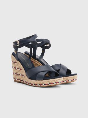 keilabsatz sandalen leder