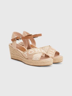 tommy hilfiger schuhe keilabsatz beige