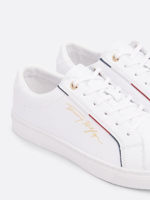 Signature Cupsole Trainers, White