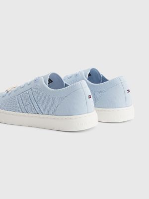 tommy embossed leather trainers