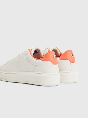 low top leather trainers