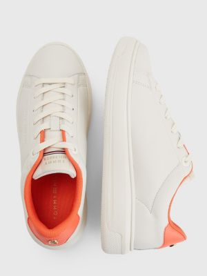 tommy jeans fashion cupsole womens white trainers