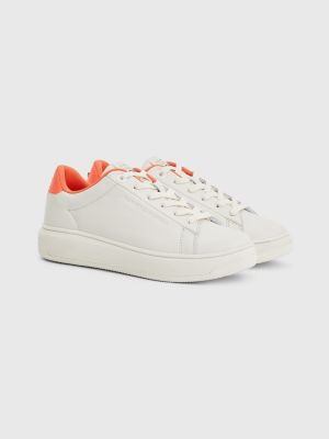 tommy jeans fashion cupsole womens white trainers