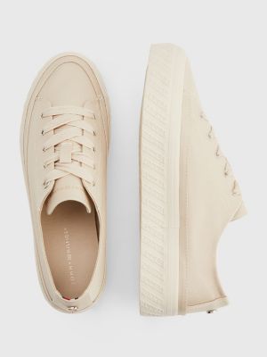 warm lined vulcanised flatform trainers