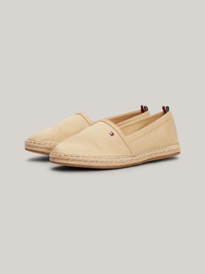 Flat Canvas Flag Embroidery Espadrilles | Beige | Tommy Hilfiger