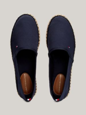 Flat Canvas Flag Embroidery Espadrilles | Blue | Tommy Hilfiger