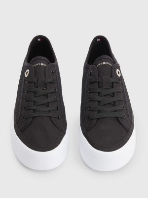 tommy jeans vulcanised flatform trainers