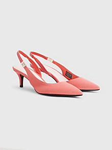 red pointed toe sling back court shoes for women tommy hilfiger