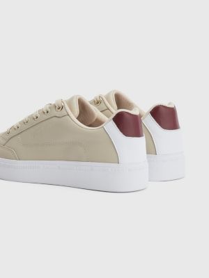 metallic signature cupsole trainers