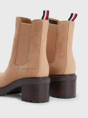 mid heel chelsea boots womens