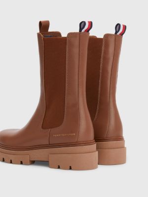 tommy hilfiger leather chelsea boot