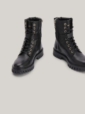 Tommy hilfiger best sale statement buckle boots