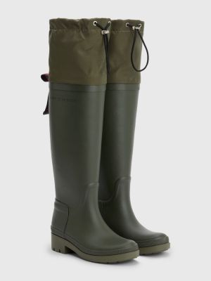 OverKnee Rain Boots KHAKI Tommy Hilfiger