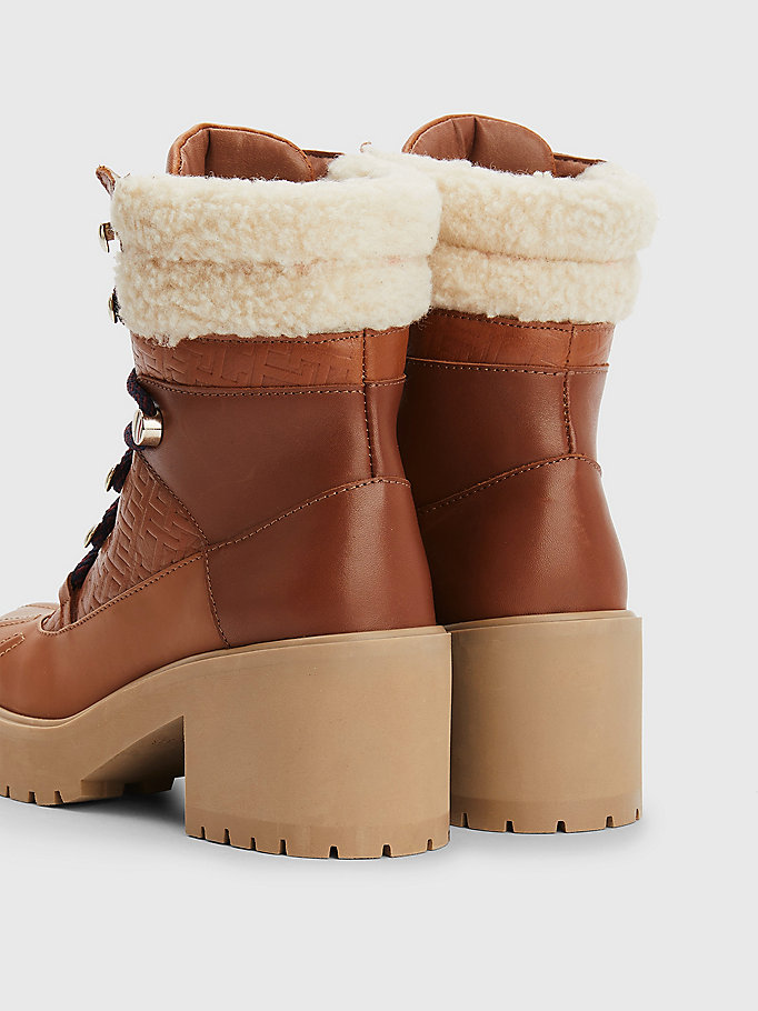 Shoes High Boots Winter Boots Tommy Hilfiger Winter Boots brown casual look 