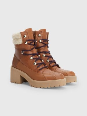 lace up brown womens boots