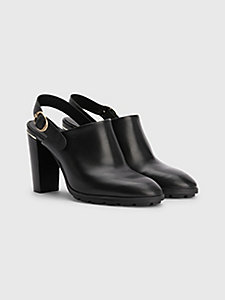 Warmlined Closed TO Chaussons Tommy Hilfiger en coloris Noir Femme Chaussures Chaussures plates Mules 