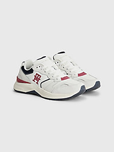 biały buty sportowe th modern z monogramem dla kobiety - tommy hilfiger