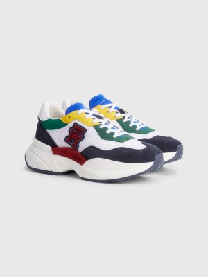 color block slip on sneakers