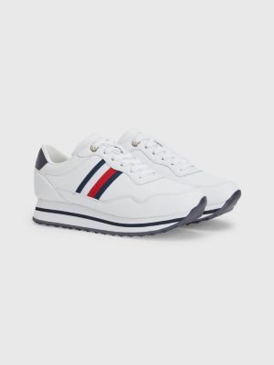 duizend Wijde selectie leg uit Essential hardloopsneaker met chunky zool | WIT | Tommy Hilfiger