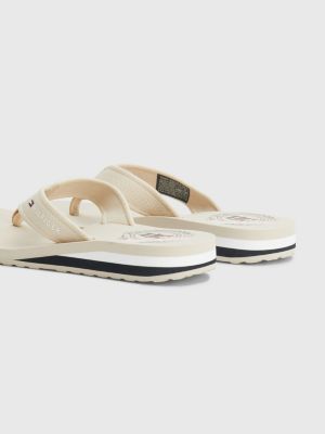 Stripe Wedge FlipFlops BEIGE Tommy Hilfiger