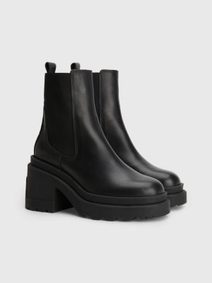 Chunky Heel Platform Ankle Boot | BLACK | Tommy Hilfiger