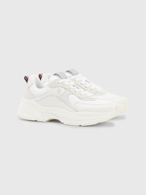 Elevated Chunky Monogram Runner Trainers | WHITE | Tommy Hilfiger