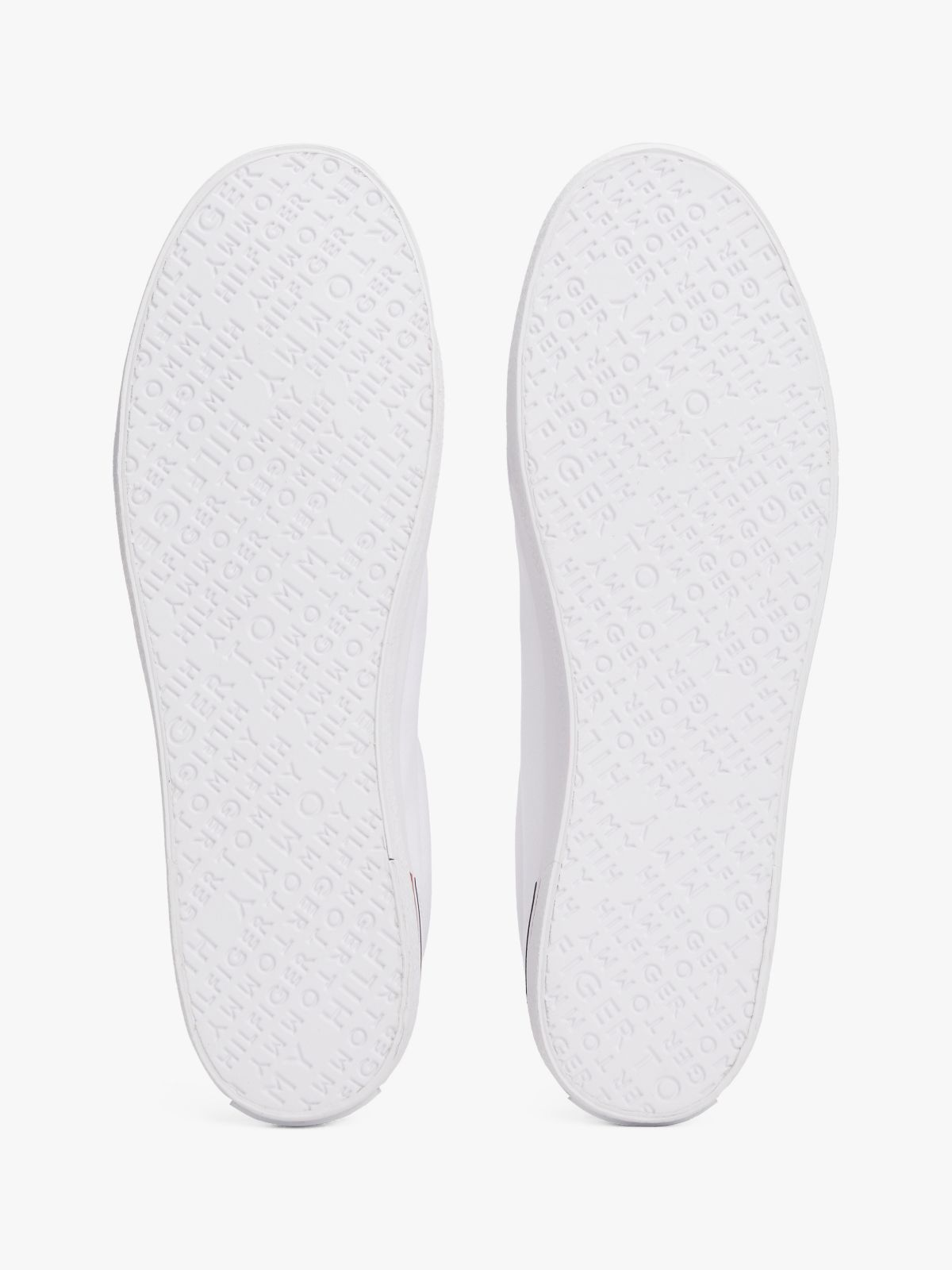 Twill Signature Lace-Up Trainers — White