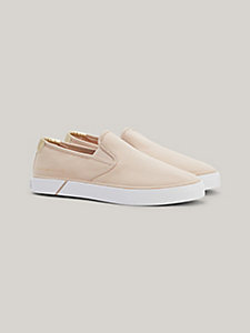 pink essential slip-on accent trainers for women tommy hilfiger